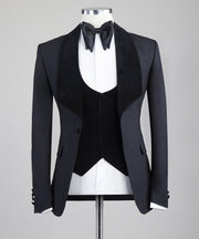 Velvet Lapel 3 Piece Tuxedo